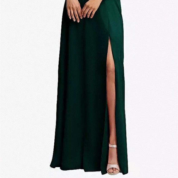 Thread TH117....Triangle Cutout Bodice Maxi Dress....Evergreen..Size 2...NWT - Picture 2 of 7